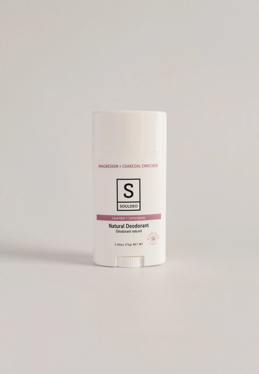 Lavendel + Sitrongress Deodorant - Med Magnesium og aktivert kull