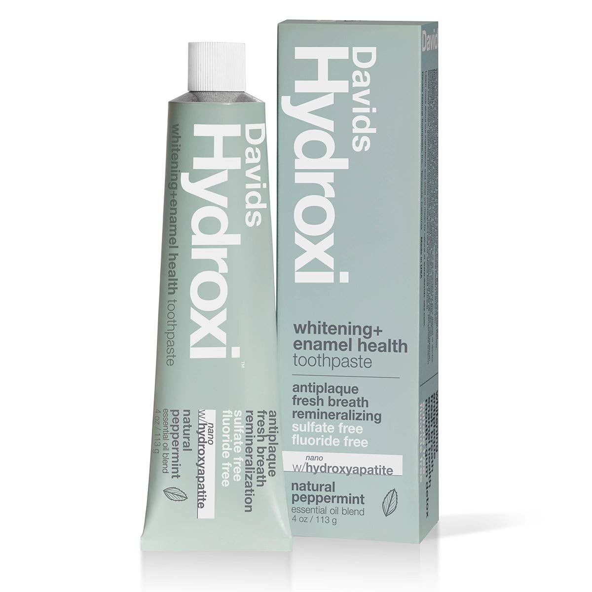 Naturlig tannkrem med nano-hydroksyapatitt i resirkulerbar metalltube – fluorfri, EWG VERIFIED™, 113 g
