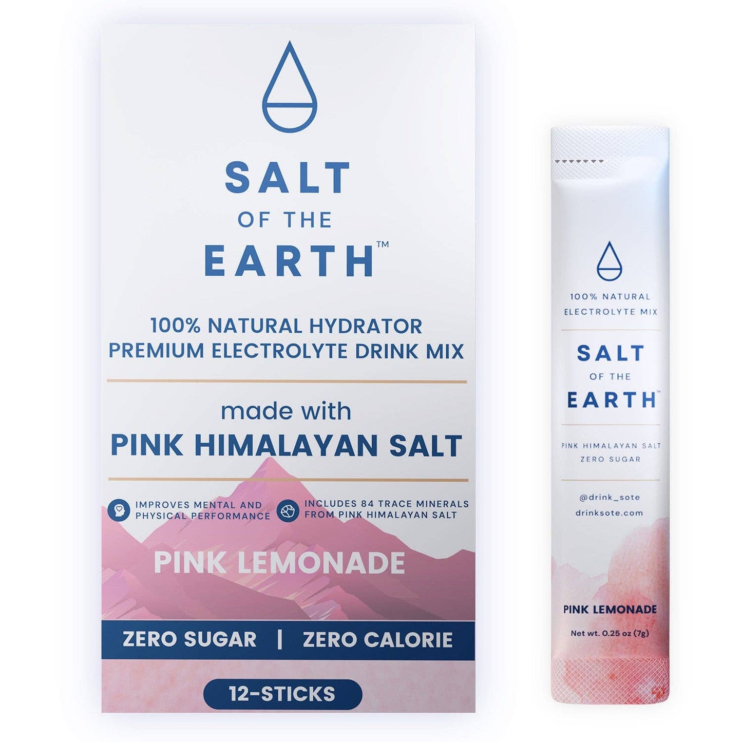 "Pink Lemonade Natural Electrolytes – elektrolyttdrikk med Himalayasalt og naturlig pink lemonade-smak for hydrering og energi"