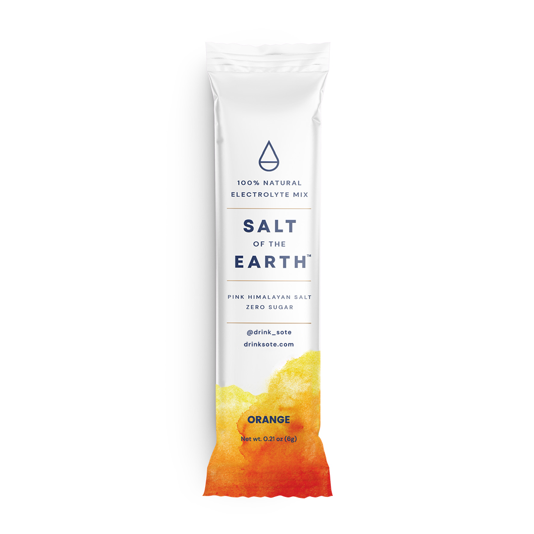 Orange Natural Electrolytes – elektrolyttdrikk med Himalayasalt og naturlig pink lemonade-smak for hydrering og energ