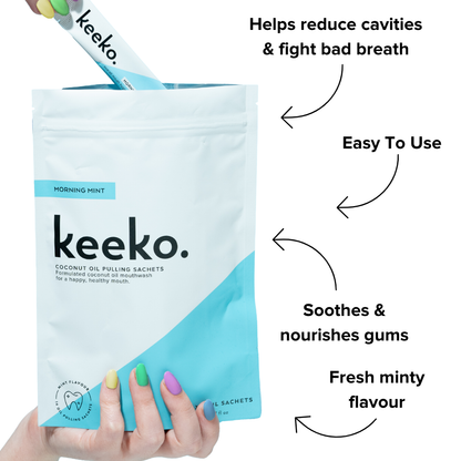 Morning Mint Oil Pulling Sachets