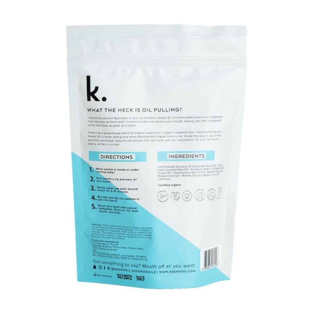 Morning Mint Oil Pulling Sachets