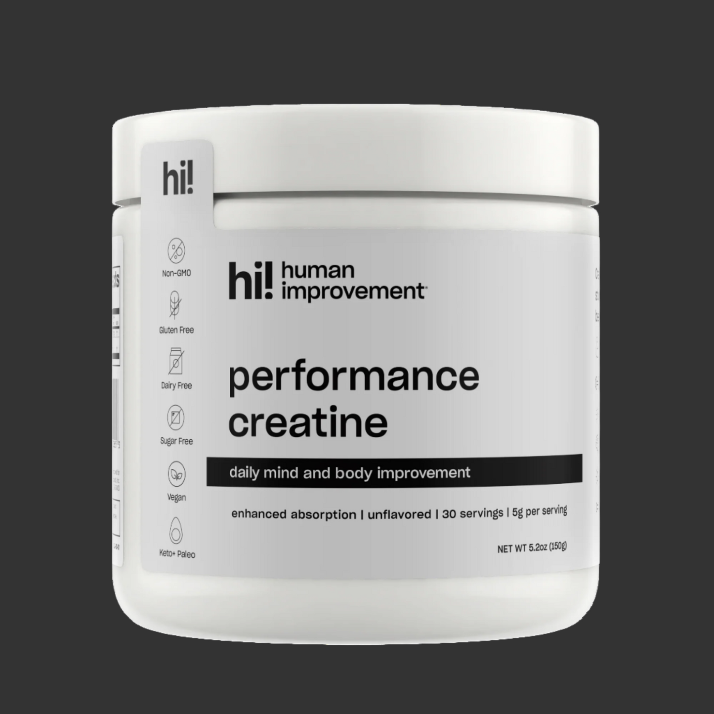 Performance Creatine med mikronisert kreatinmonohydrat og MAX Catalyst™ – økt opptak, styrke og fokus i hver scoop.