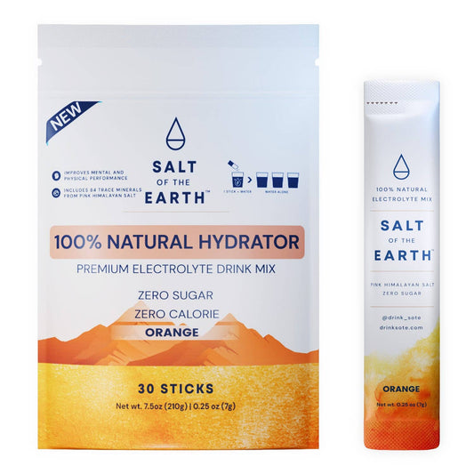 orange Natural Electrolytes – elektrolyttdrikk med Himalayasalt og naturlig pink lemonade-smak for hydrering og energ